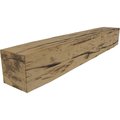 Ekena Millwork Riverwood Faux Wood Fireplace Mantel, NaturaL x 4"D x 48"W MANURW04X04X48NG